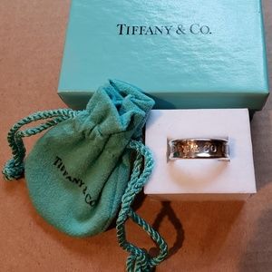 Tiffany & Co 1837 T & CO Sterling Silver Ring Band